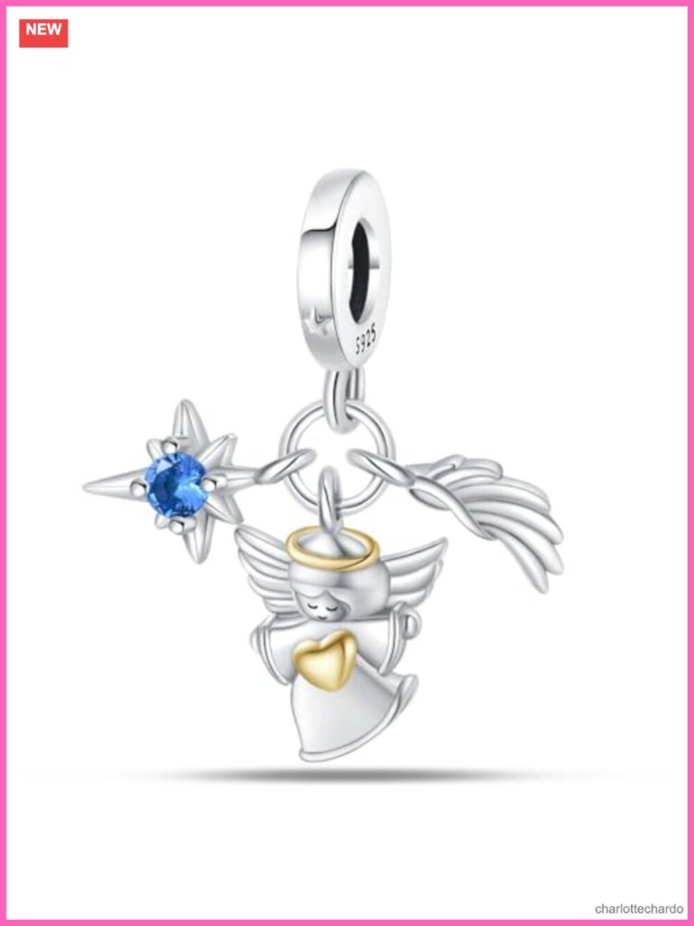 925 Sterling Silver Charm for Bracelets & Necklaces, Bead Charm Jewelry Gift